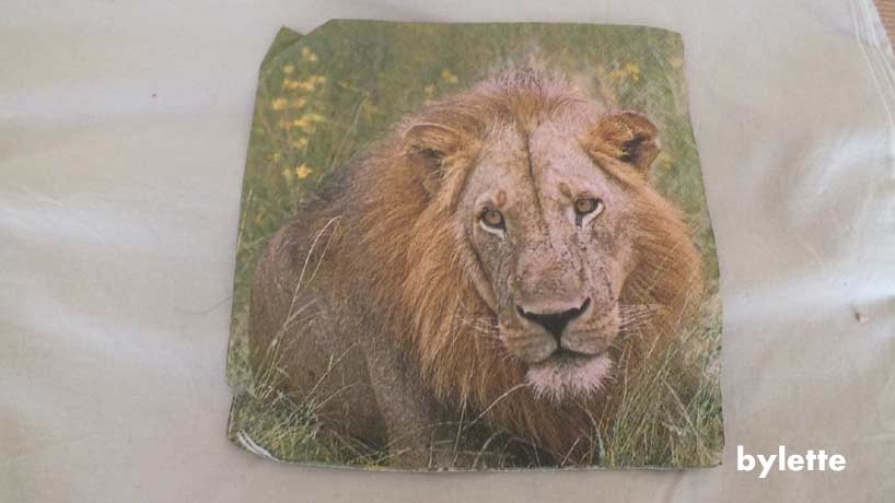 Serviette en papier lion 60